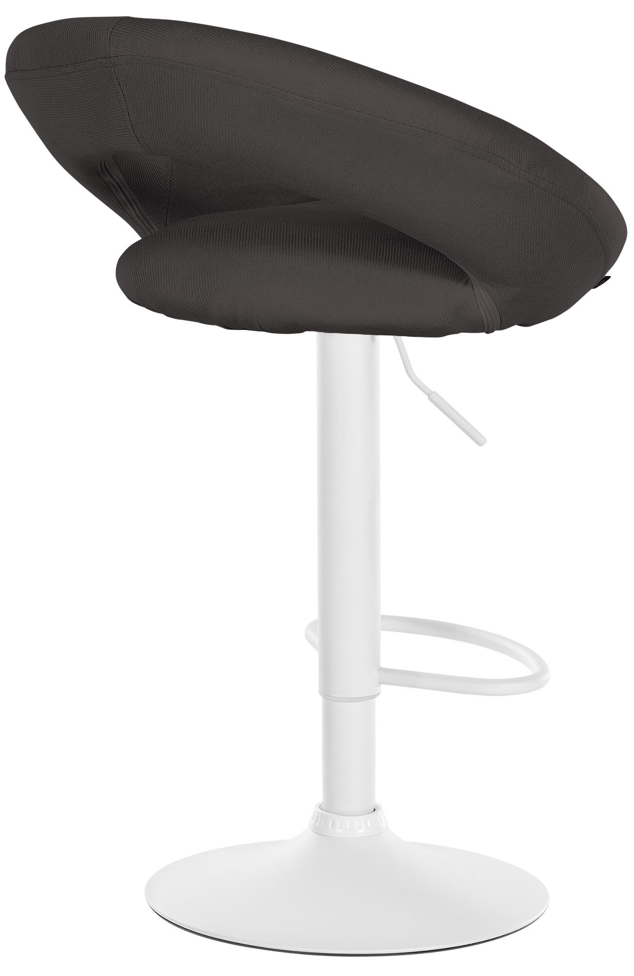 2er Set Barhocker Olinda Stoff weiß