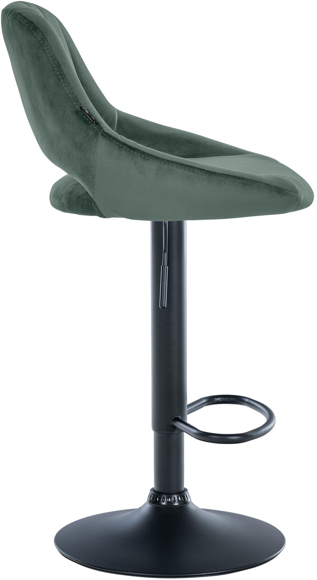 Barhocker Milet Samt schwarz