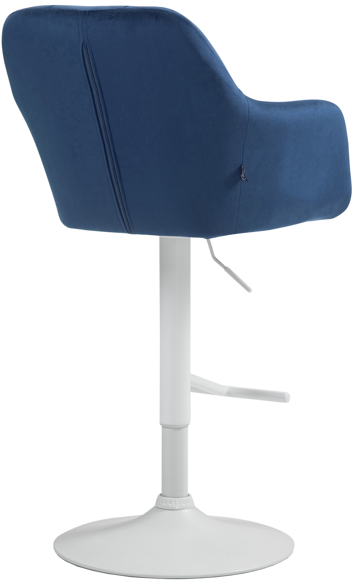 Barhocker Natoma Samt weiß