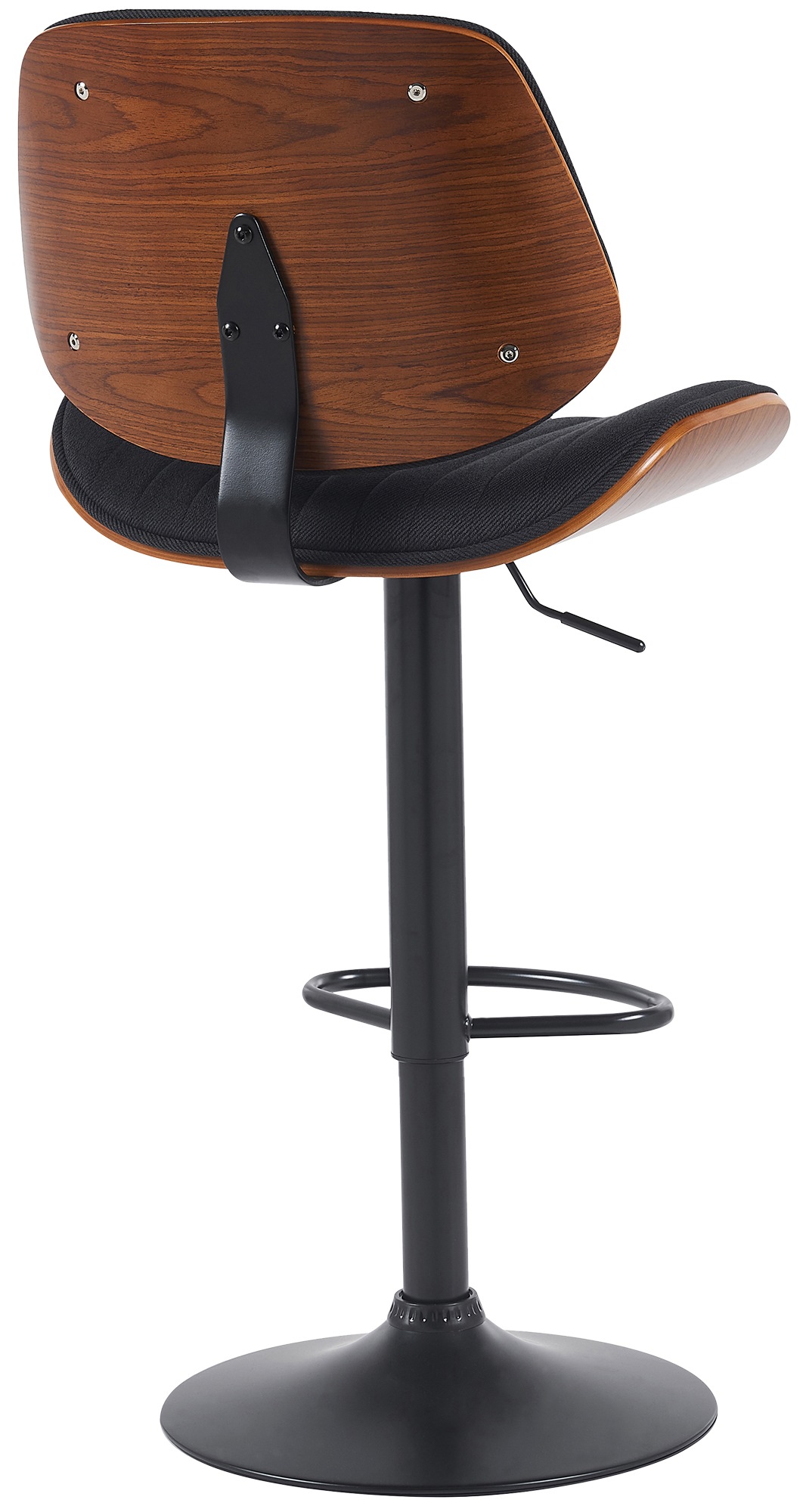 Barhocker Clawson Stoff schwarz