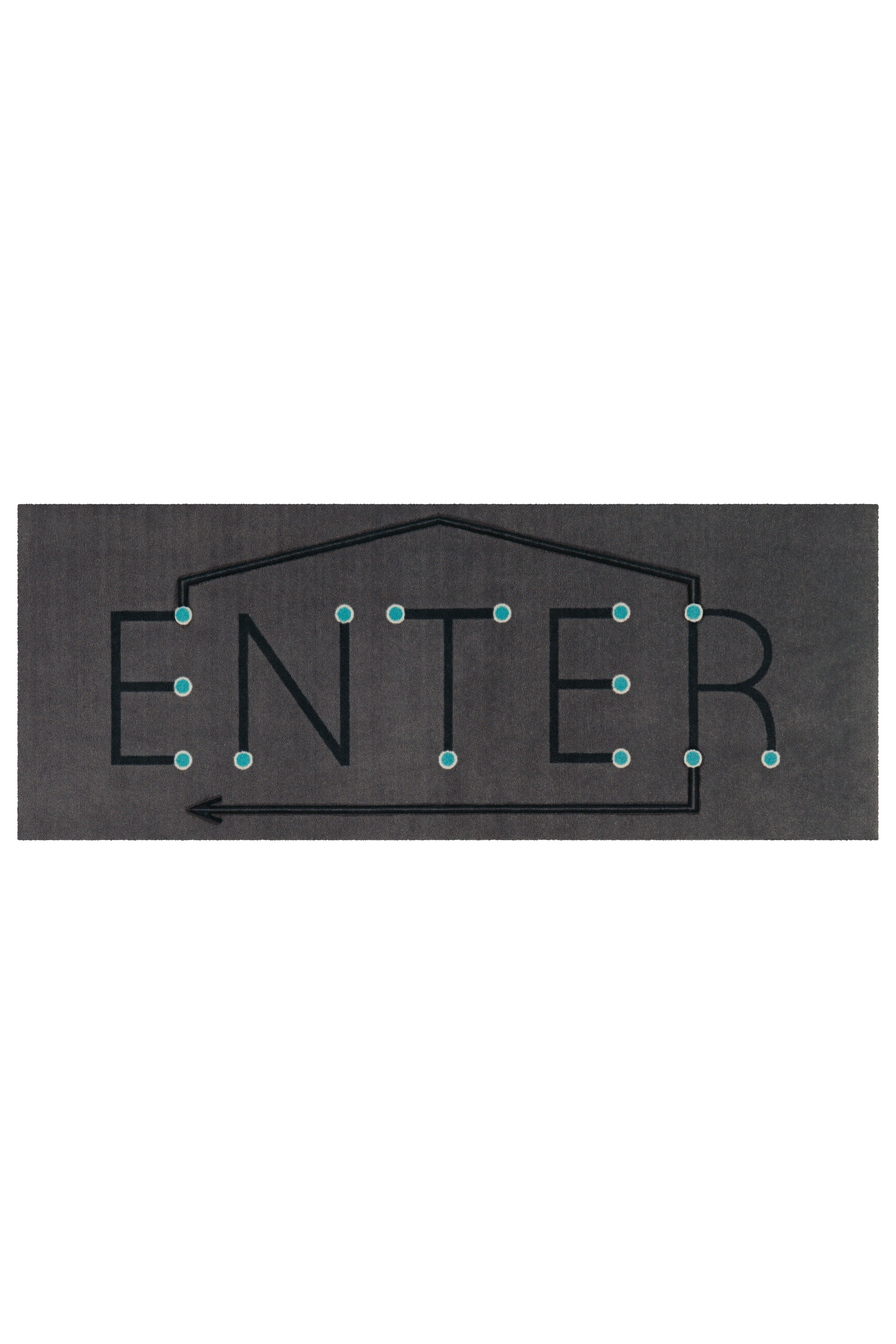 Fußmatte Living Mat 62 Grau 64cm x 168cm