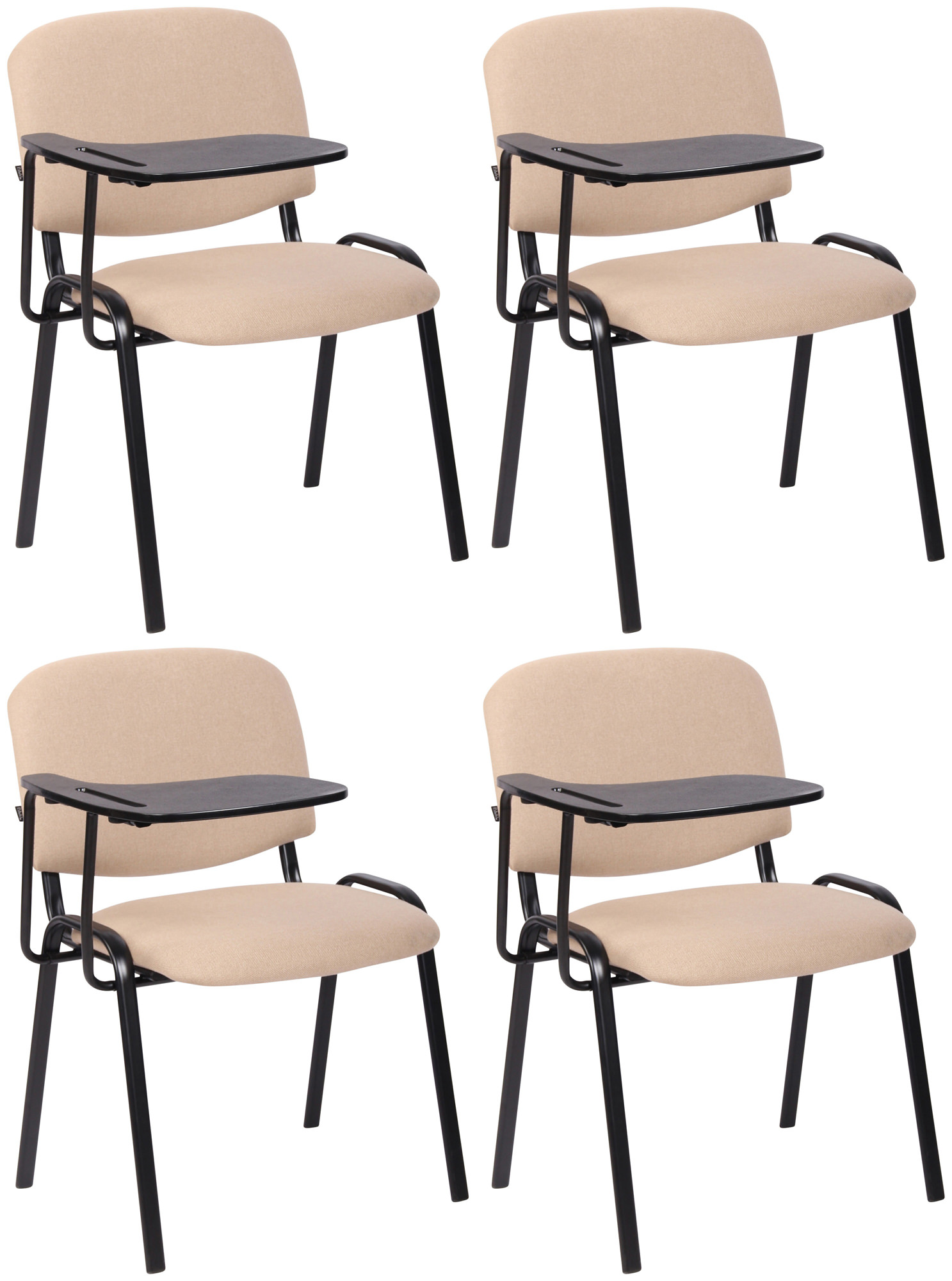 4er Set Stühle Ken mit Klapptisch Stoff