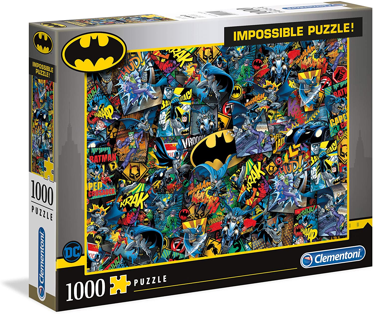 Clementoni Puzzles Clementoni 39575 - DC Comics Puzzle, Batman - 1000 Teile