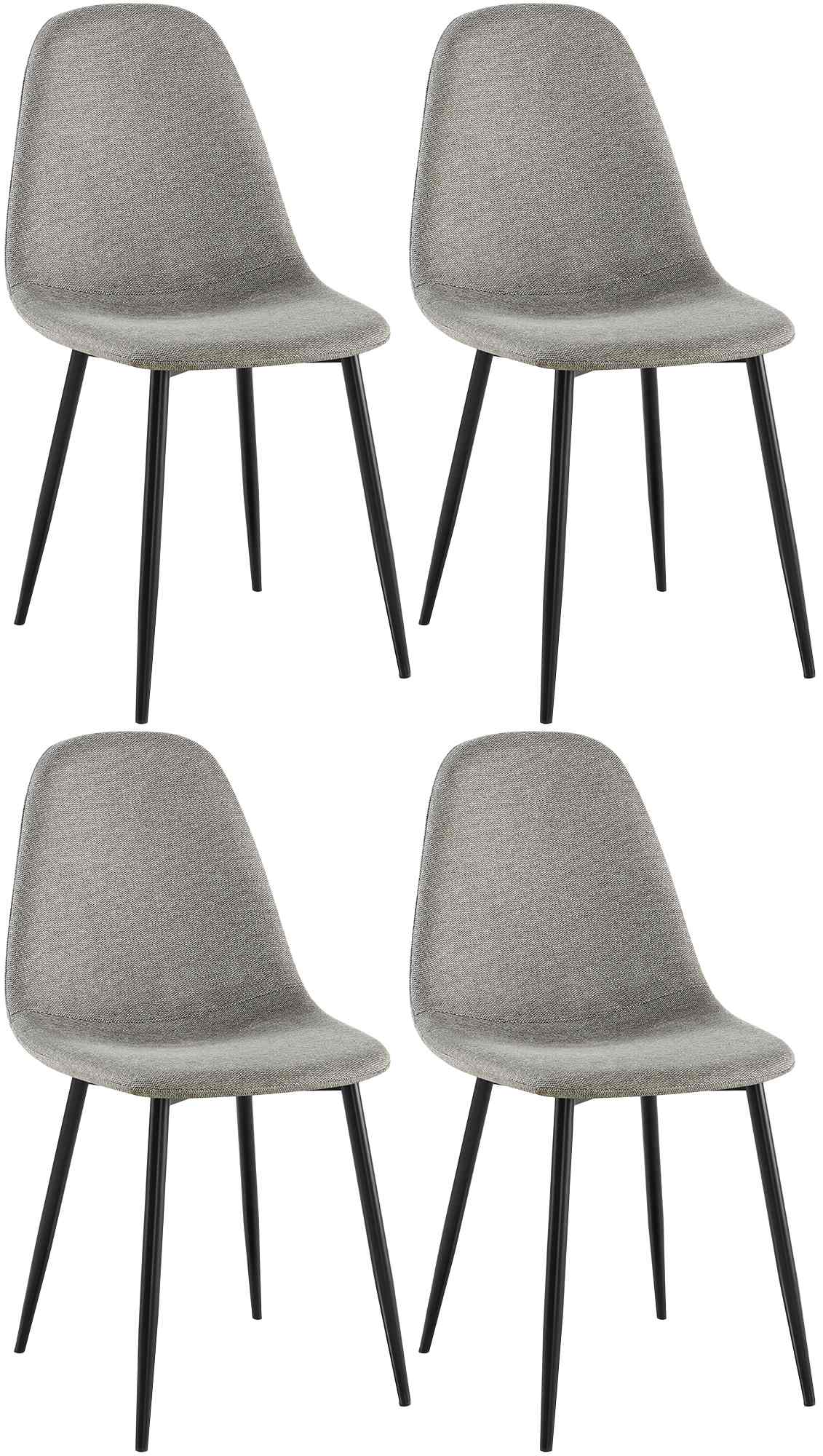 4er Set Esszimmerstühle Napier Stoff