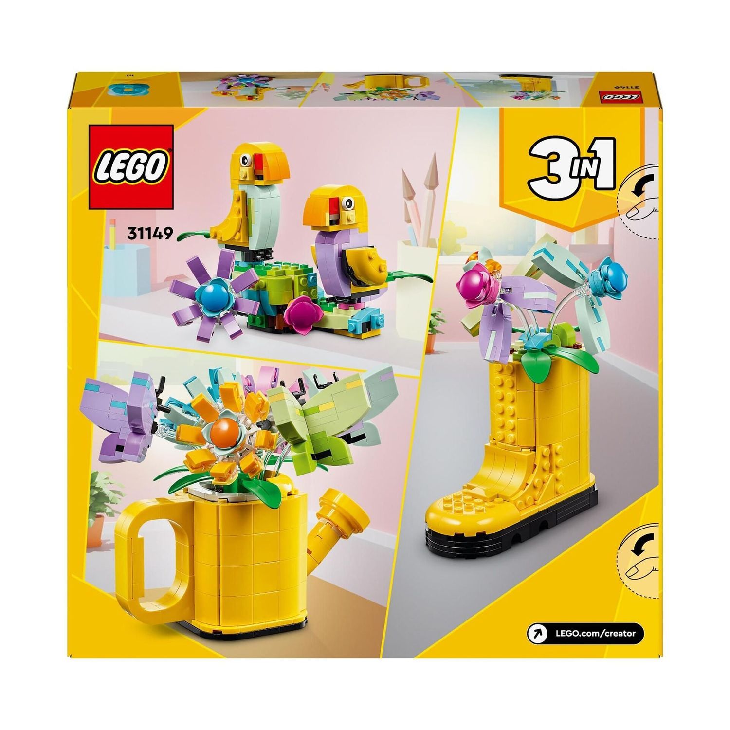 LEGO® Bau- & Konstruktionsspielzeug LEGO® 31149 Creator - Gießkanne mit Blumen (420 Teile)
