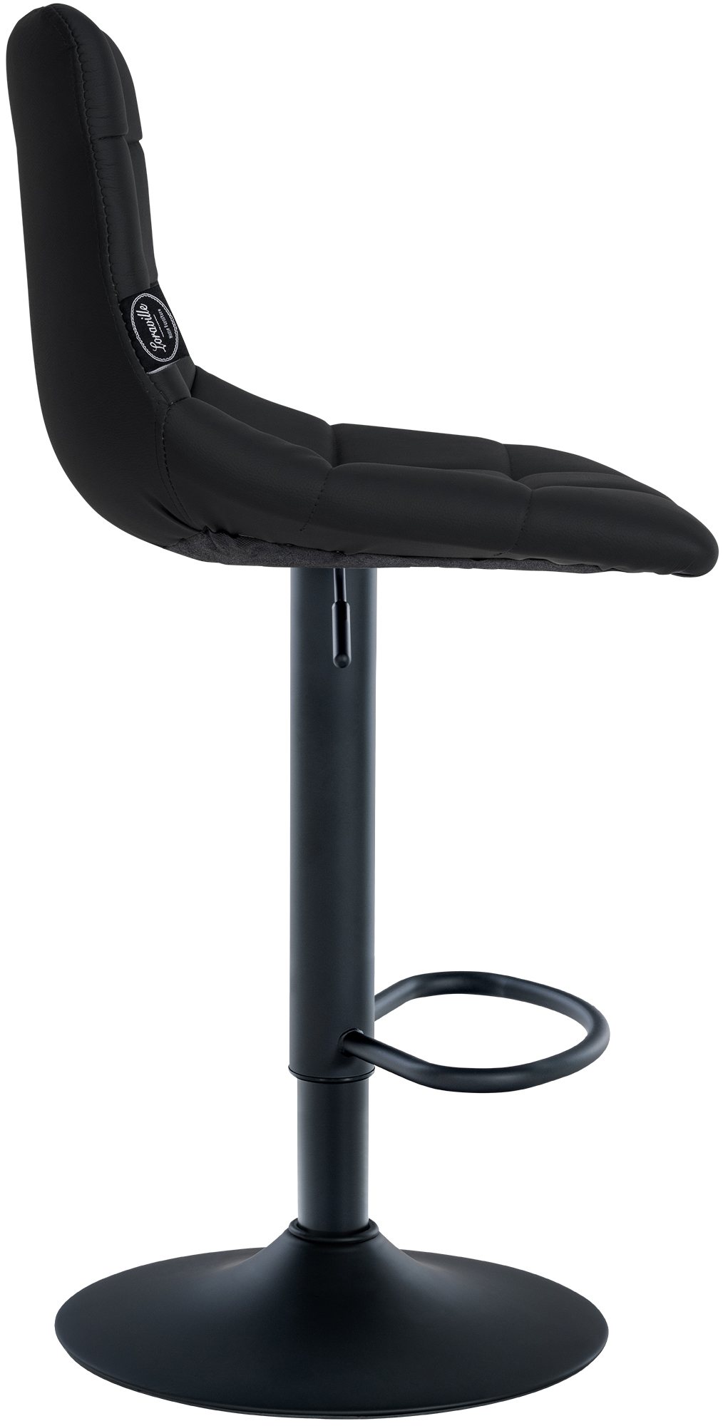2er Set Barhocker Jerry Kunstleder schwarz