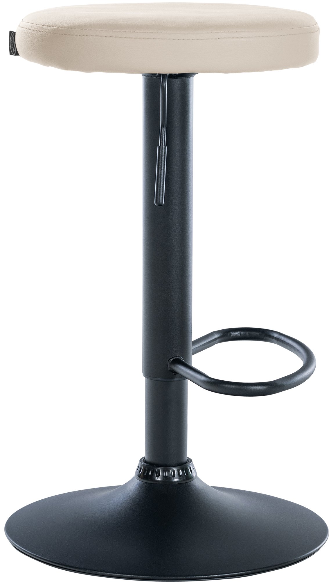 2er Set Barhocker Ponte Kunstleder schwarz