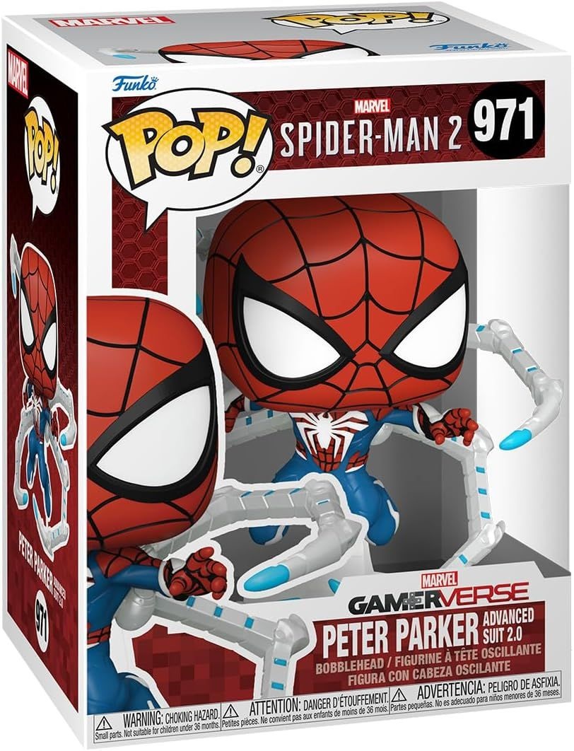 Funko Sammel- & Spielfiguren Funko 76109 - Pop! - Spider-Man 2 Peter Parker Advanced Suit 2 #971