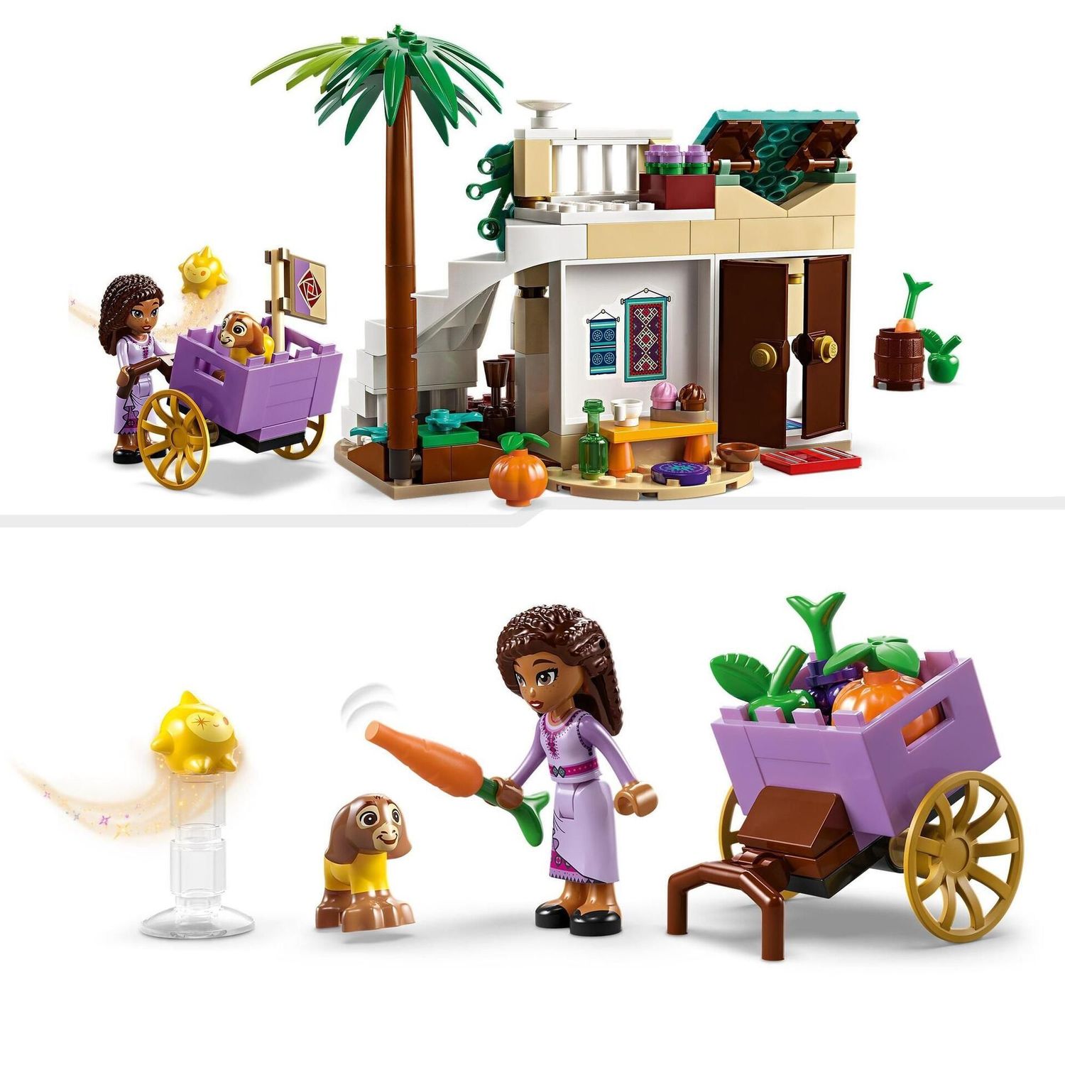 LEGO® Bau- & Konstruktionsspielzeug LEGO® Disney™ 43223 - Wish: Asha in der Stadt Rosas (154 Teile)
