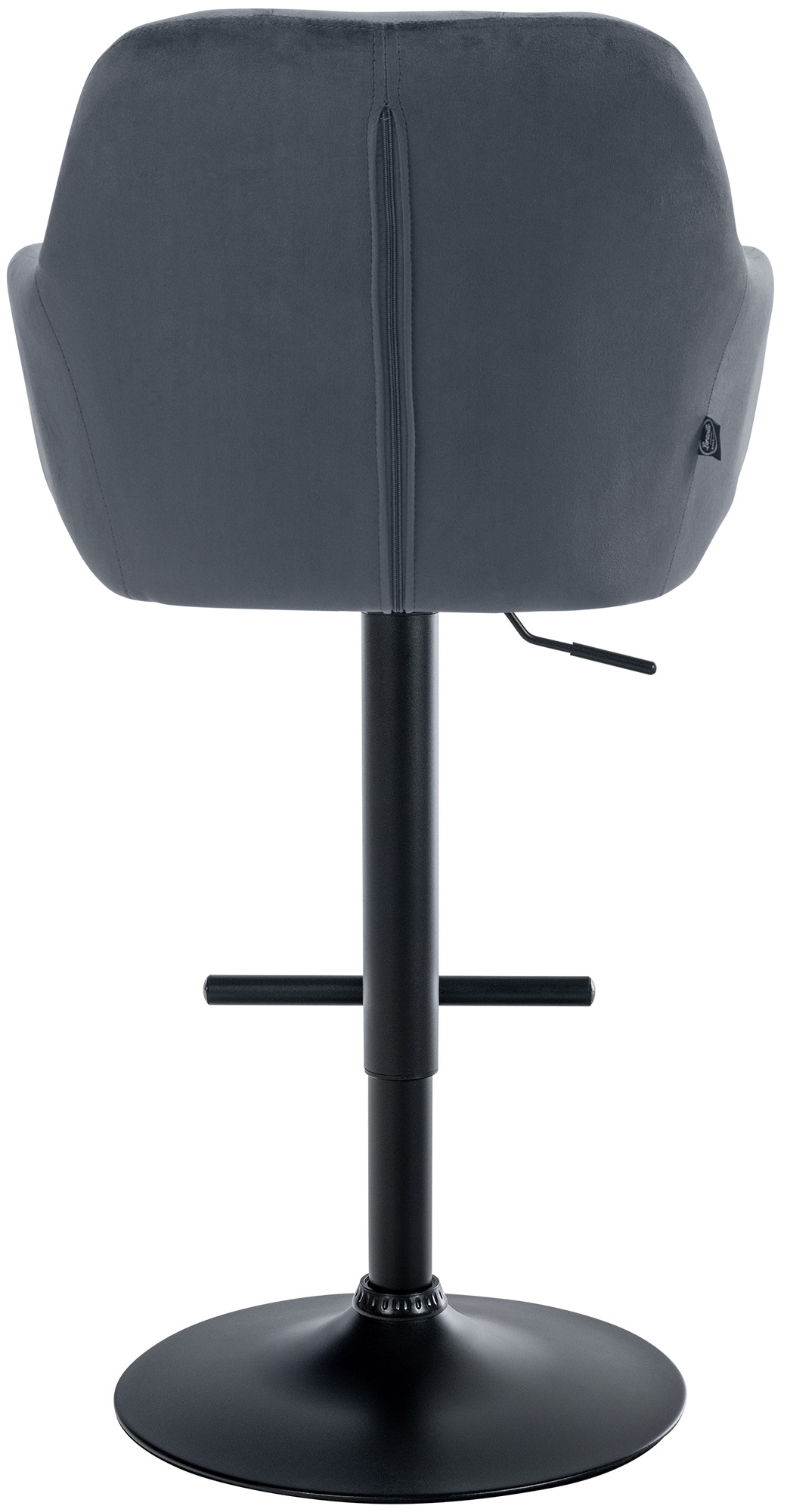 Barhocker Natoma Samt schwarz