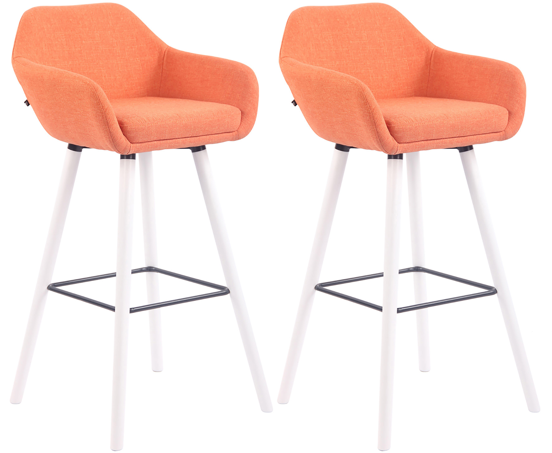 2er Set Barhocker Adelaide weiß