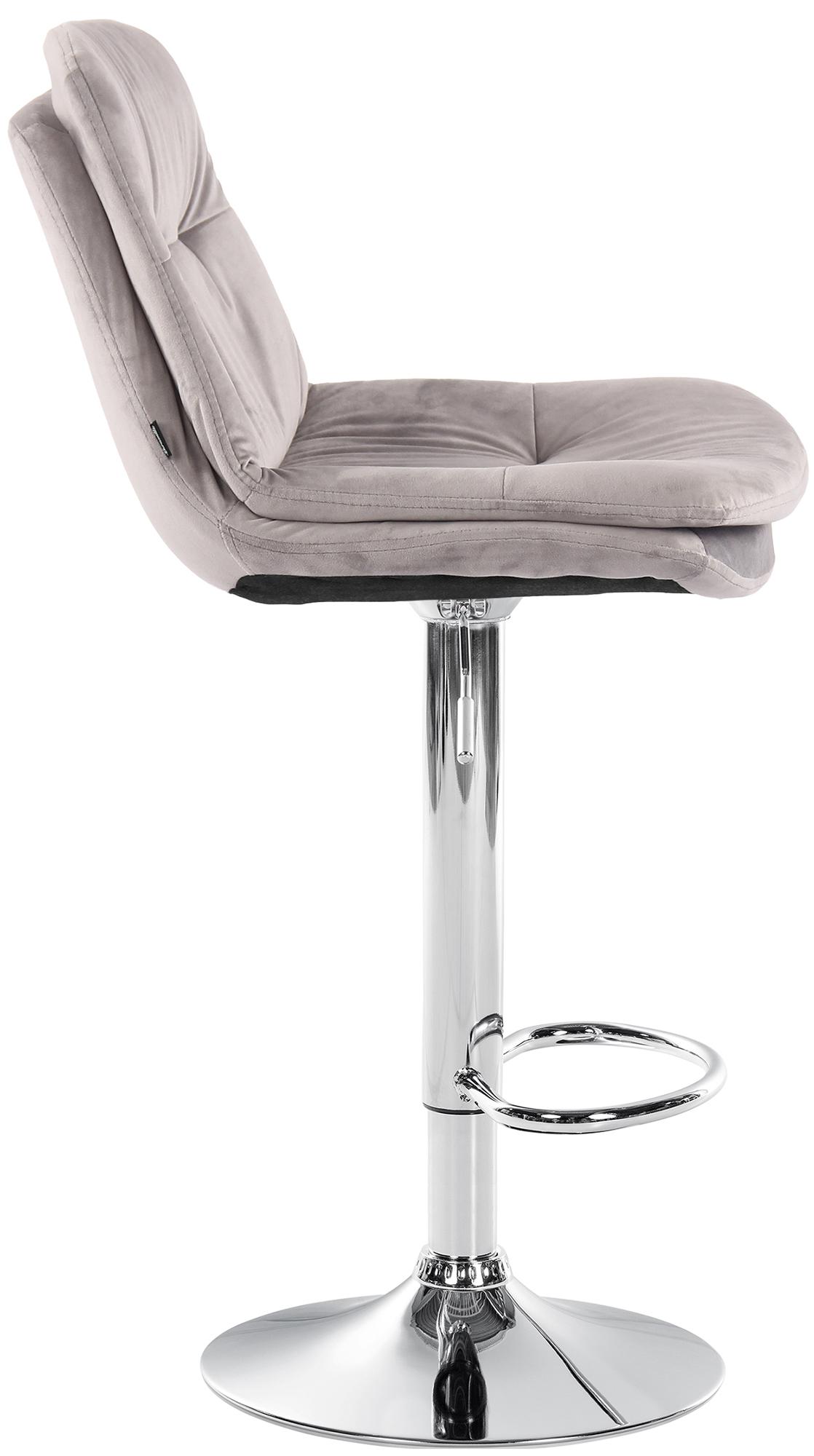 Barhocker Laurel Samt chrom