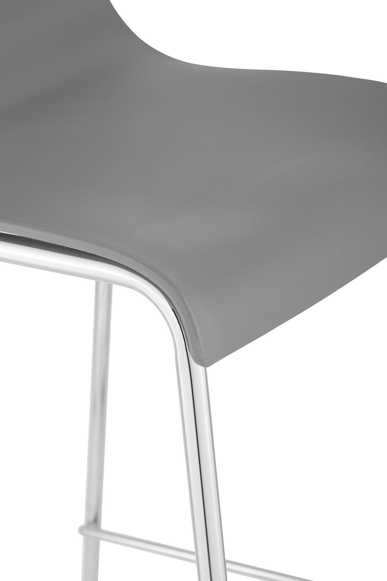 Barhocker Hoover Chrom 4-Fuß Gestell