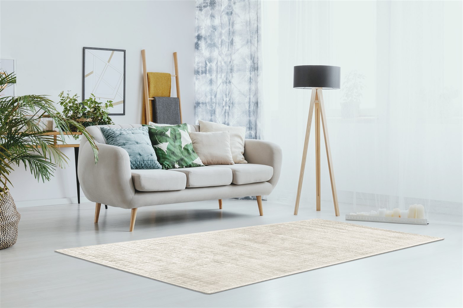 Teppich Karma 125 Beige / Silber 120cm x 170cm