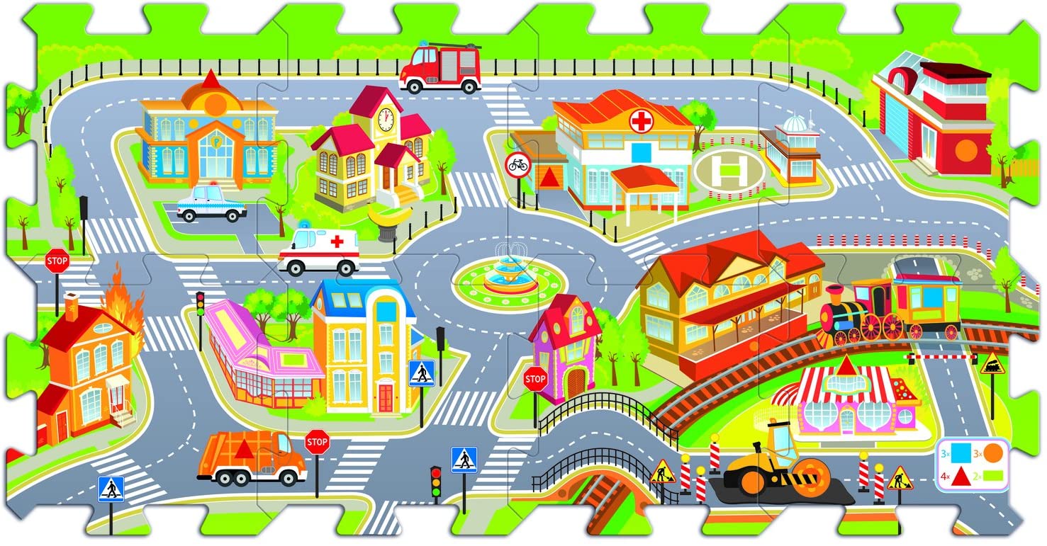 Trefl Puzzles Stadt - Schaumstoff Puzzle 60696