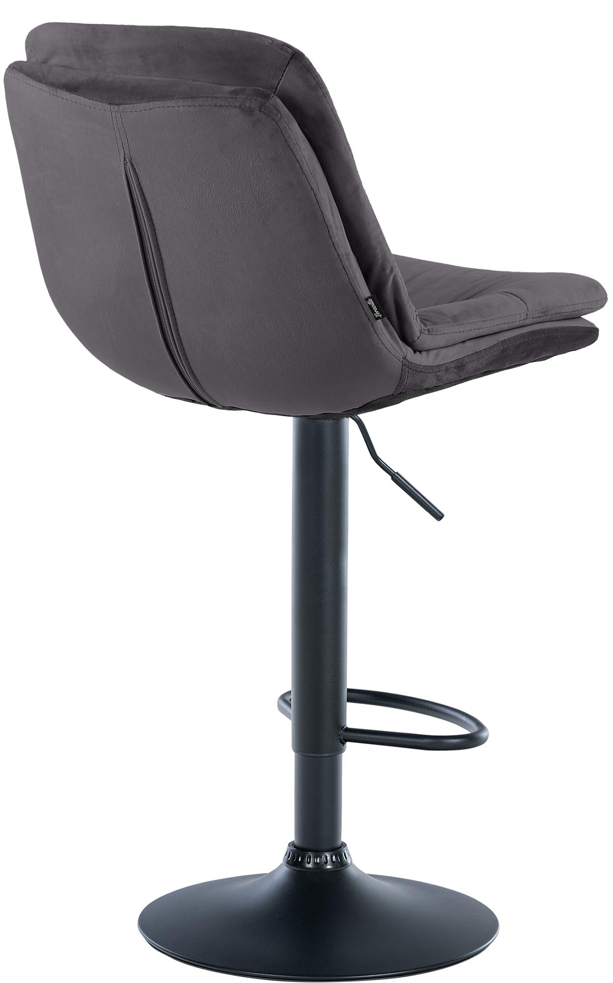 Barhocker Laurel Samt schwarz