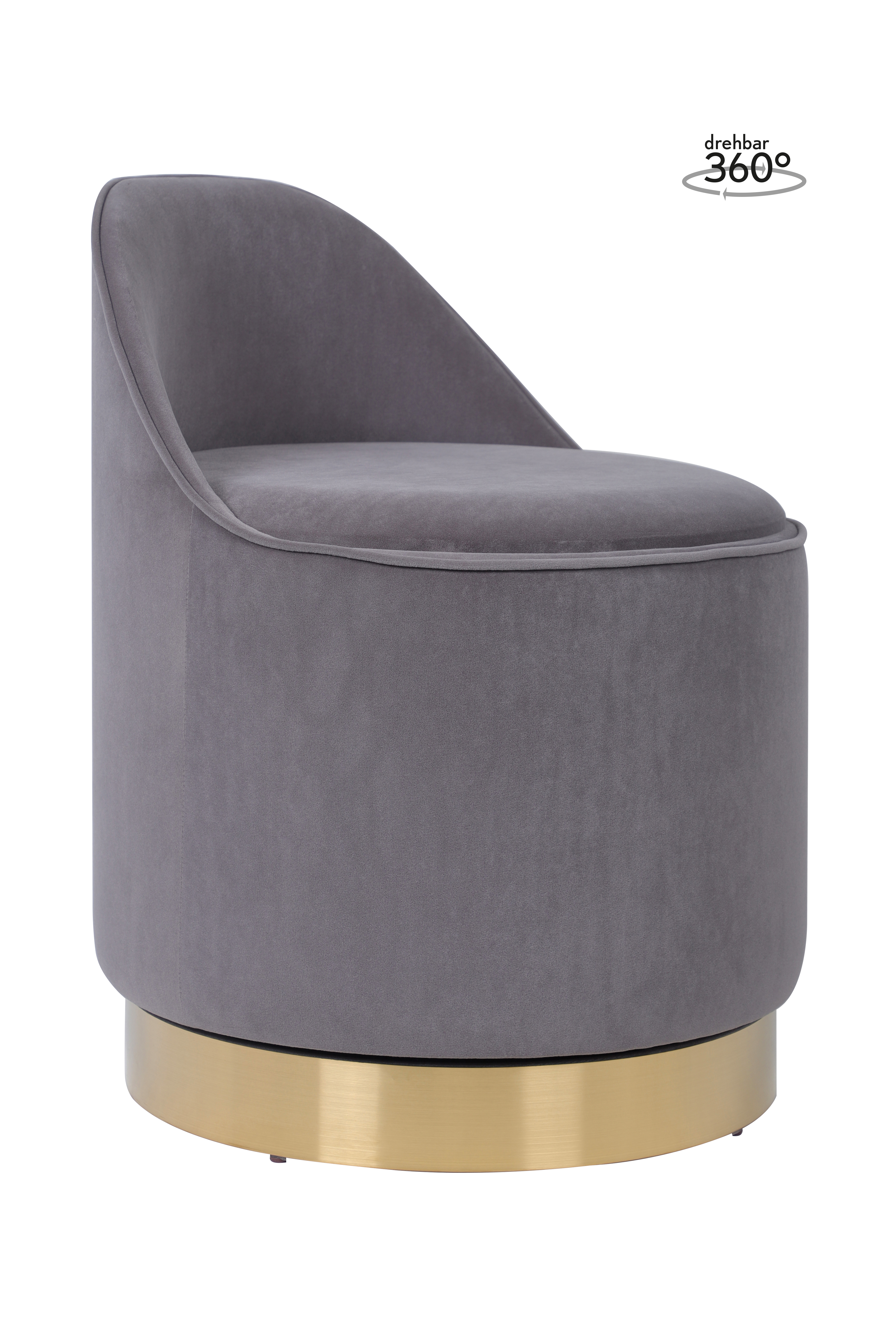 Drehhocker Grau