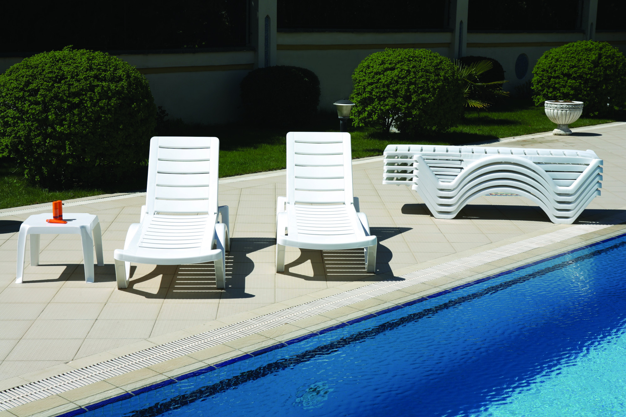 10er Set Sonnenliege Aqua