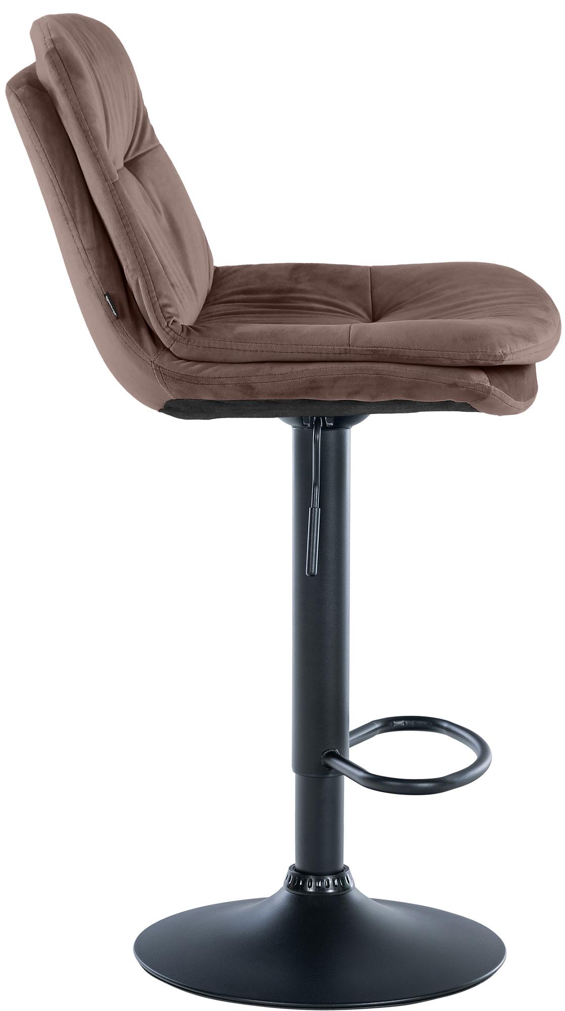 Barhocker Laurel Samt schwarz