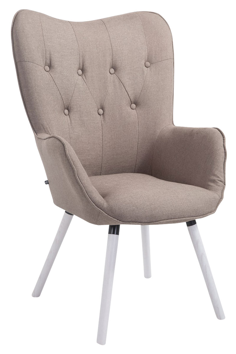 Lounger Aalborg Weiß Stoff