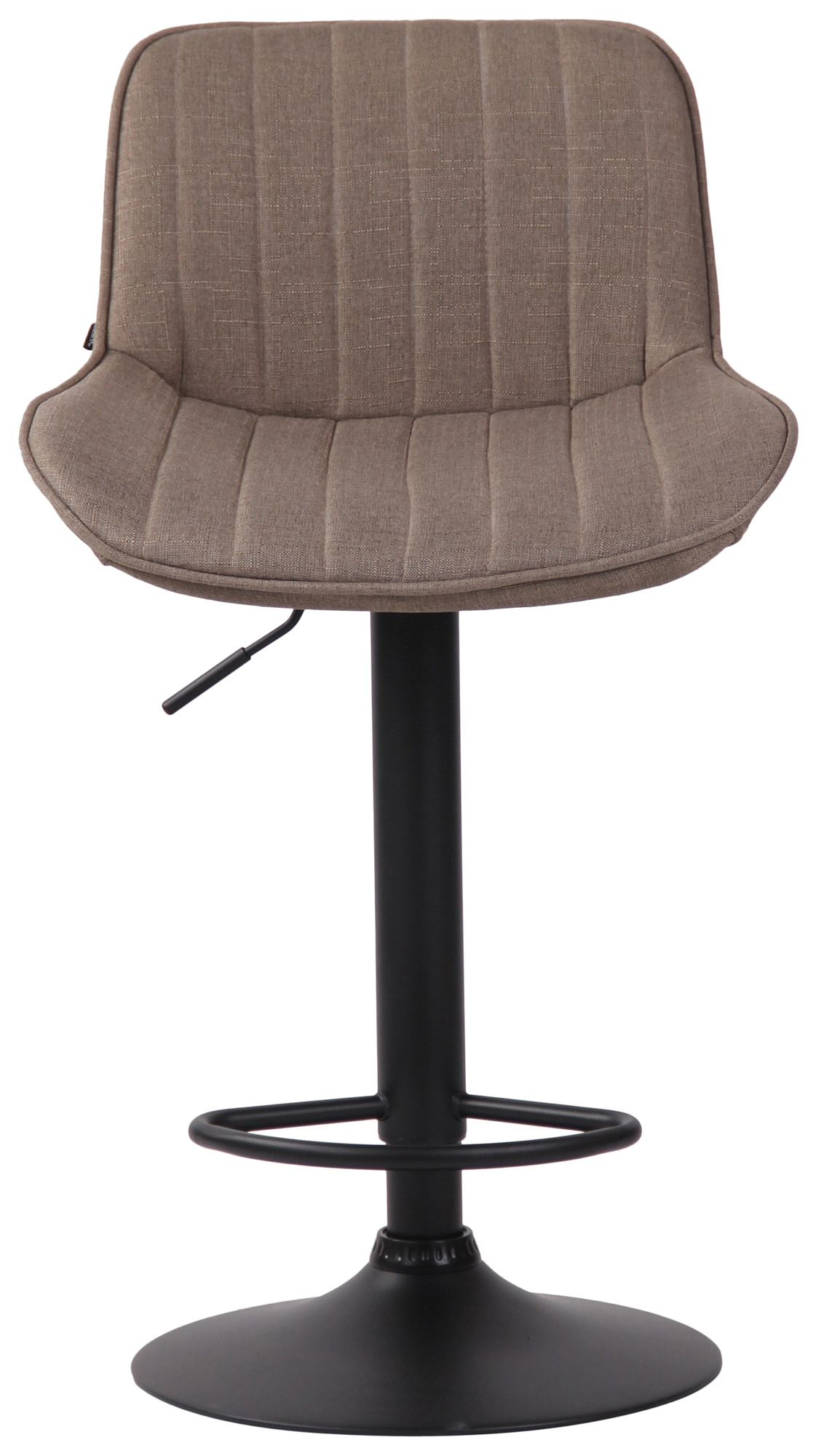 Barhocker Lentini Stoff schwarz