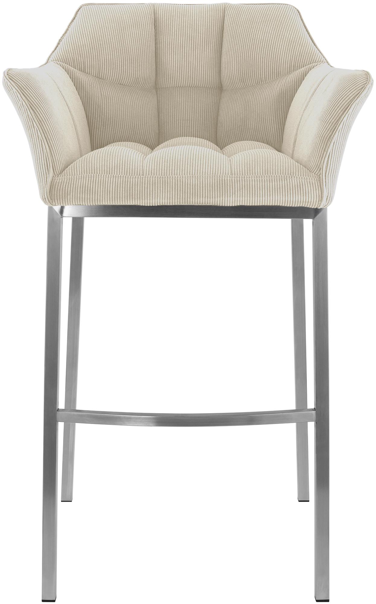 Barhocker Damaso E Cord mit 4-Fuß Gestell
