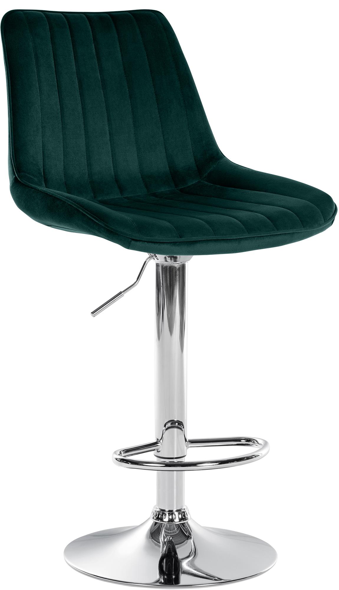 Barhocker Toni Samt chrom