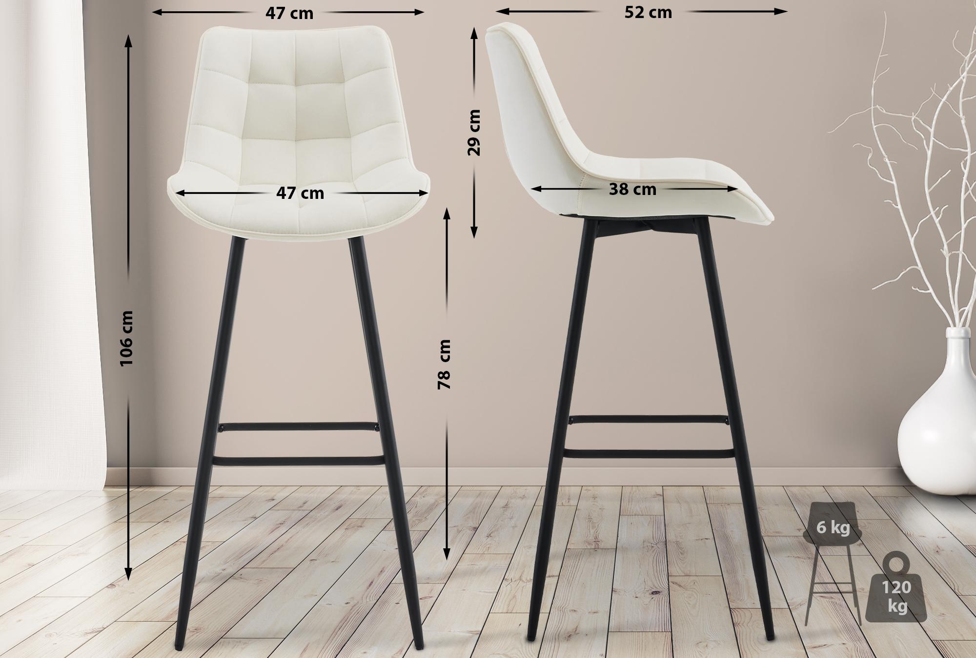 Barhocker Dartford Samt