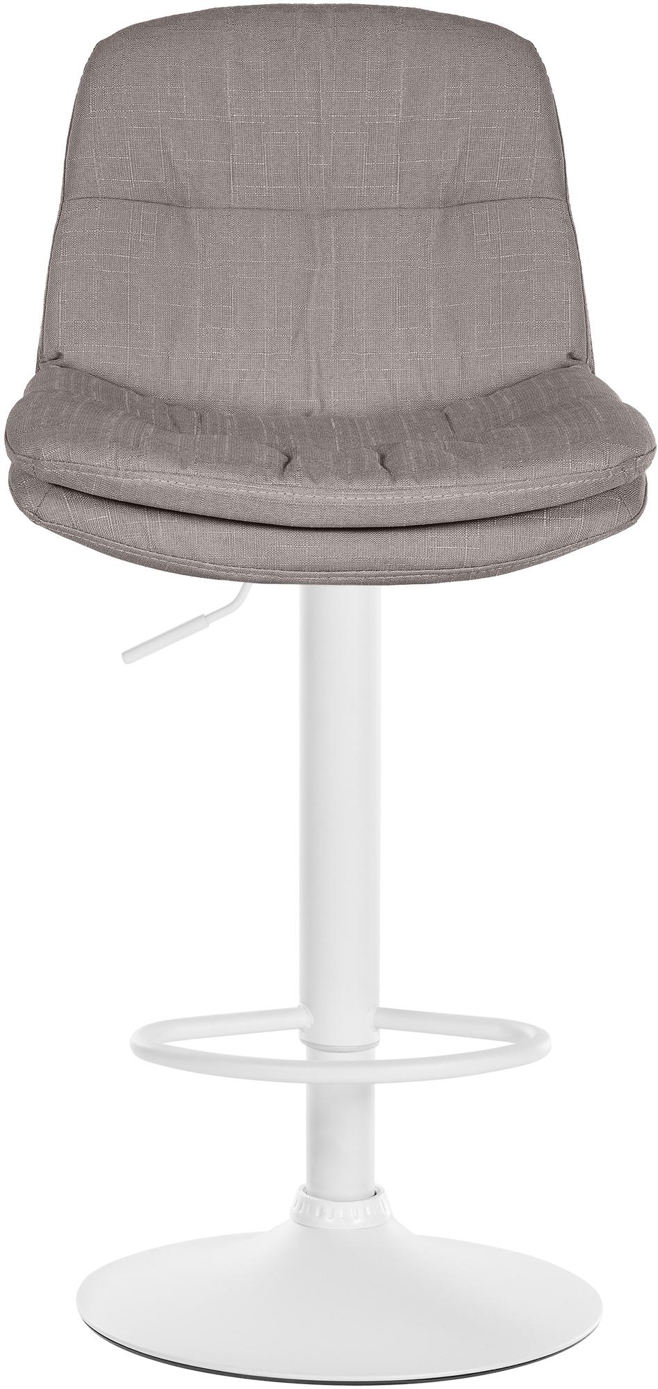 Barhocker Laurel Stoff weiß