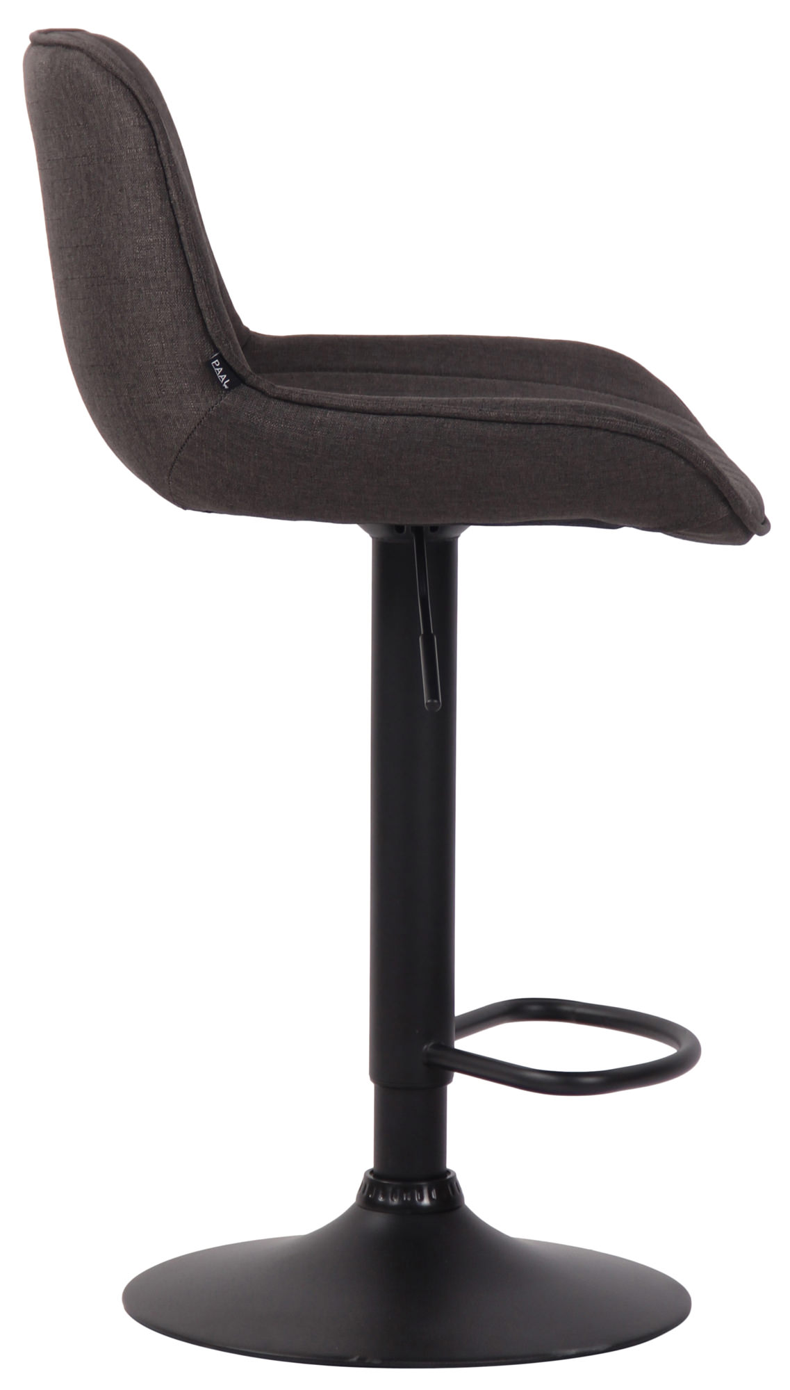 Barhocker Lentini Stoff schwarz