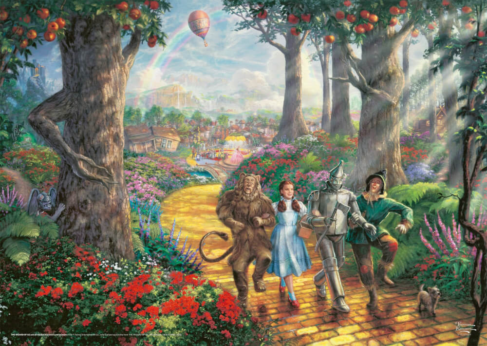 Schmidt Spiele GmbH Puzzles Warner - Wizard of Oz, Follow The YELLOW BRICK ROAD®, 1000 Teile - Puzzle
