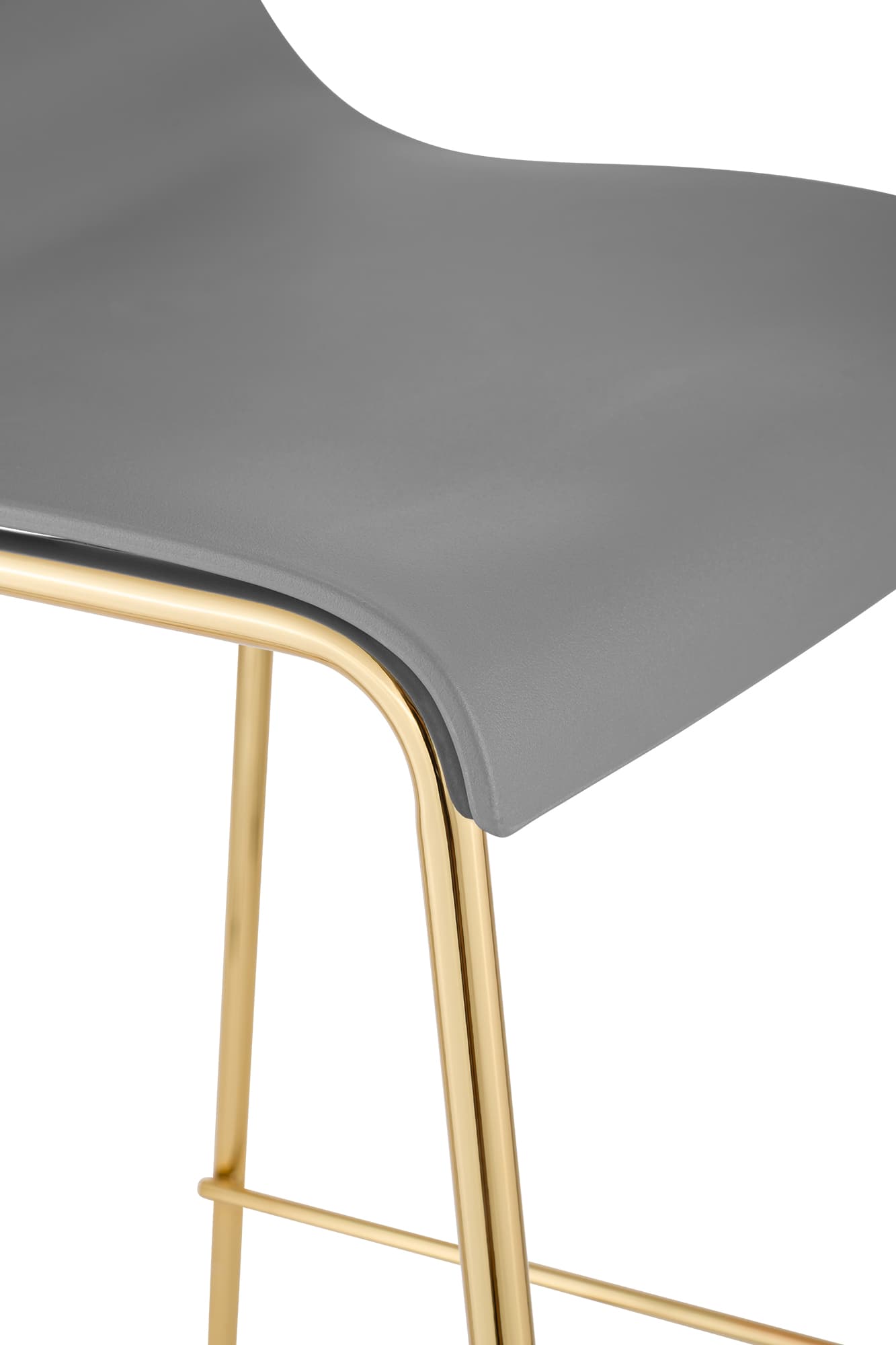 Barhocker Hoover Kunststoff 4-Fuß Gold