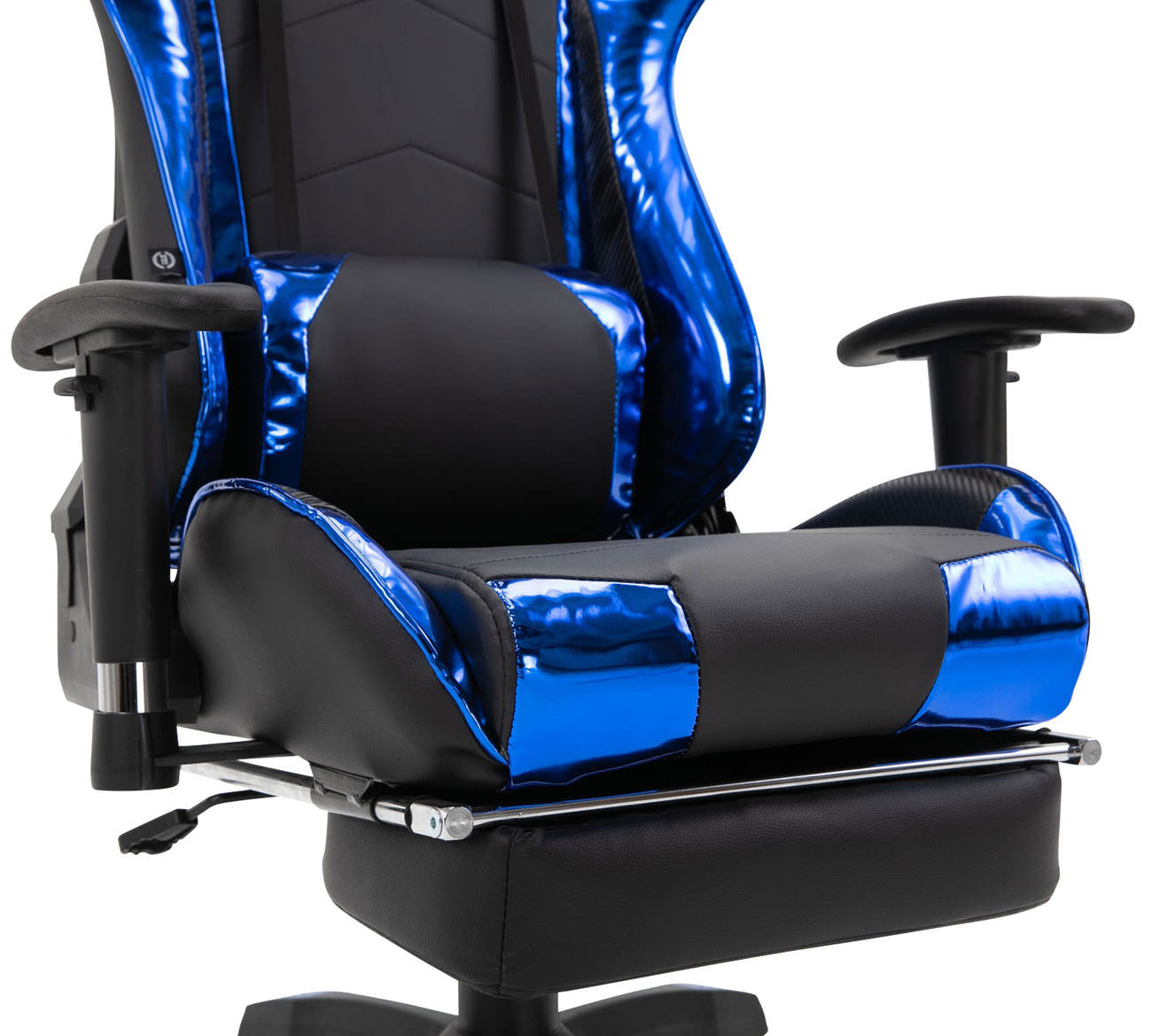 Racing Bürostuhl Turbo mit Fußablage glanz