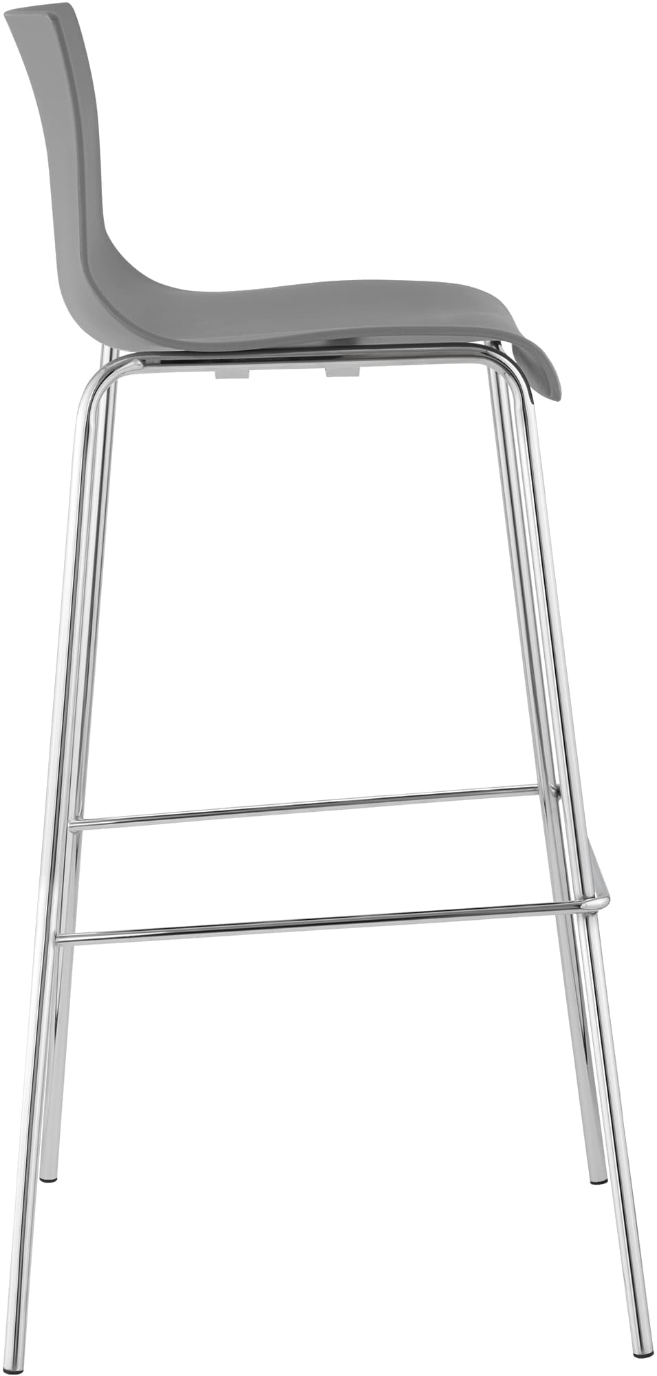 Barhocker Hoover Chrom 4-Fuß Gestell