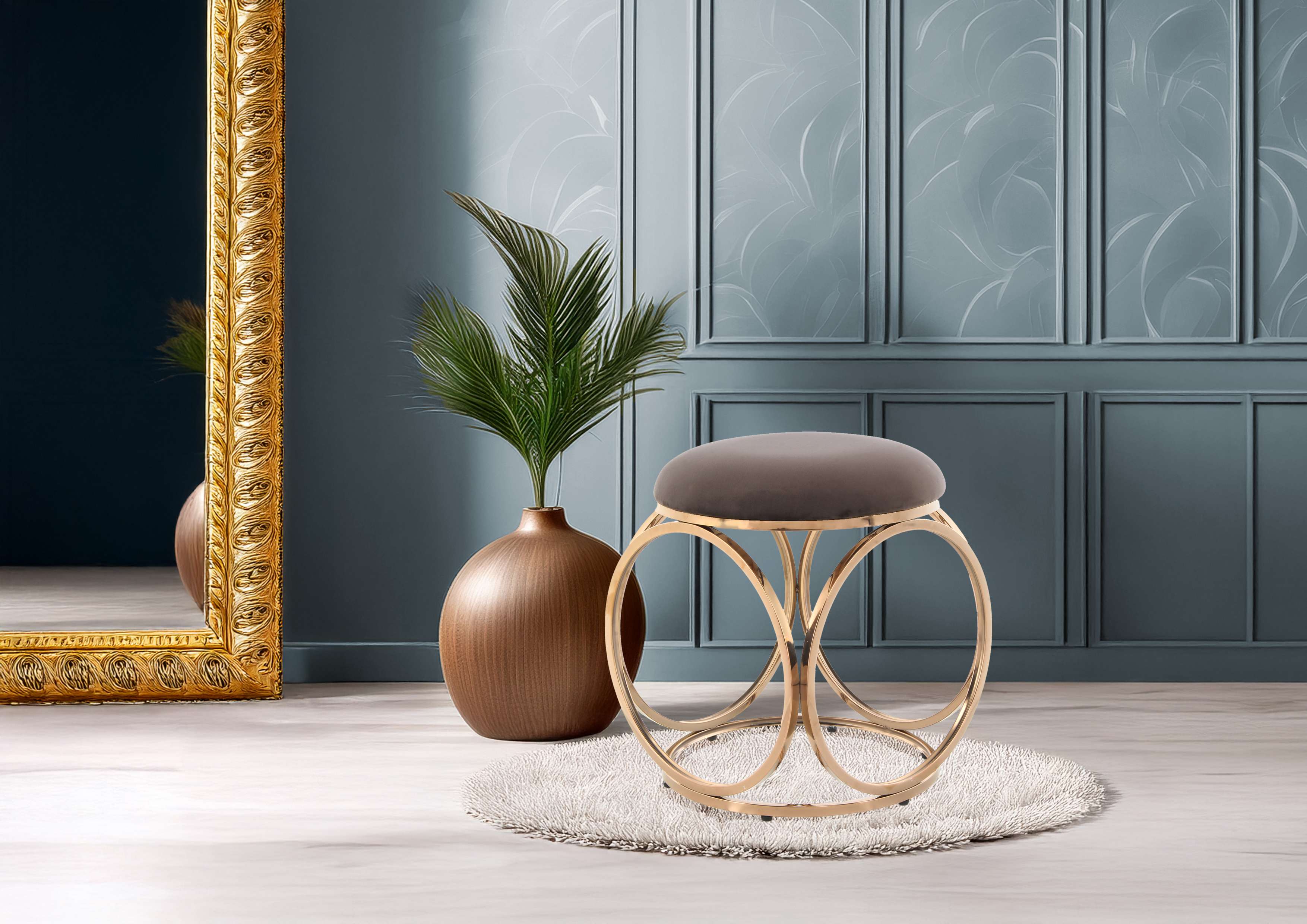 Hocker Hocker Whitney 325 Taupe / Gold