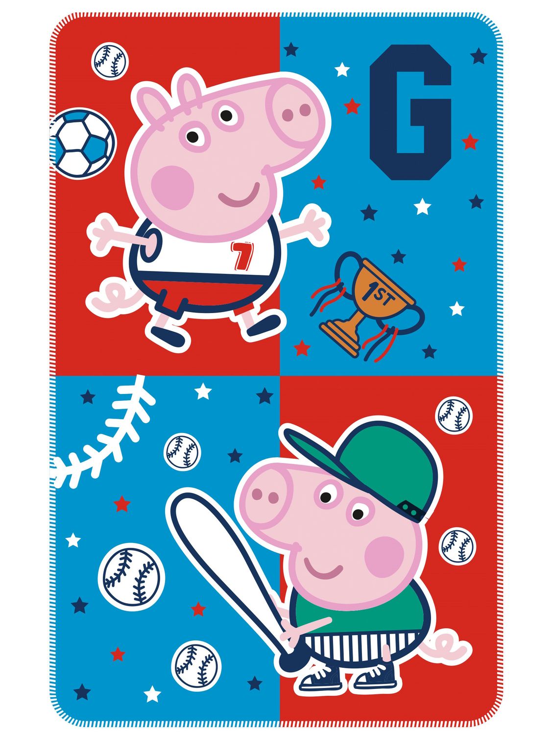 ARDITEX Textilien George Pig - Fleecedecke