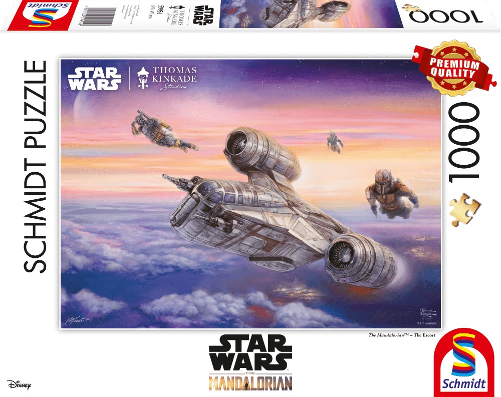 Schmidt Spiele GmbH Puzzles Lucas Film, The Mandalorian, The Escort - 1000 Teile Puzzle
