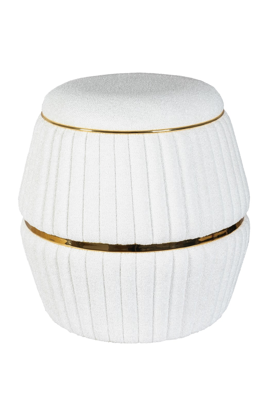 Hocker Hocker Doric 235 Weiß / Gold