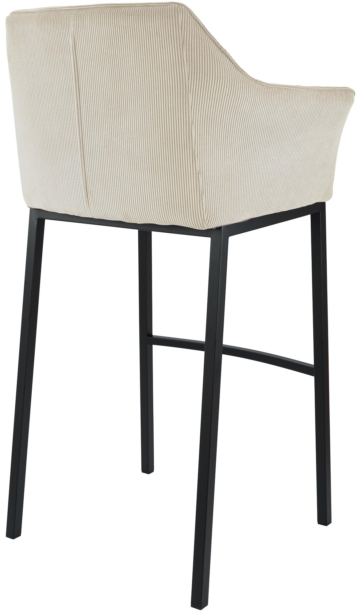 Barhocker Damaso B Cord mit 4-Fuß Gestell