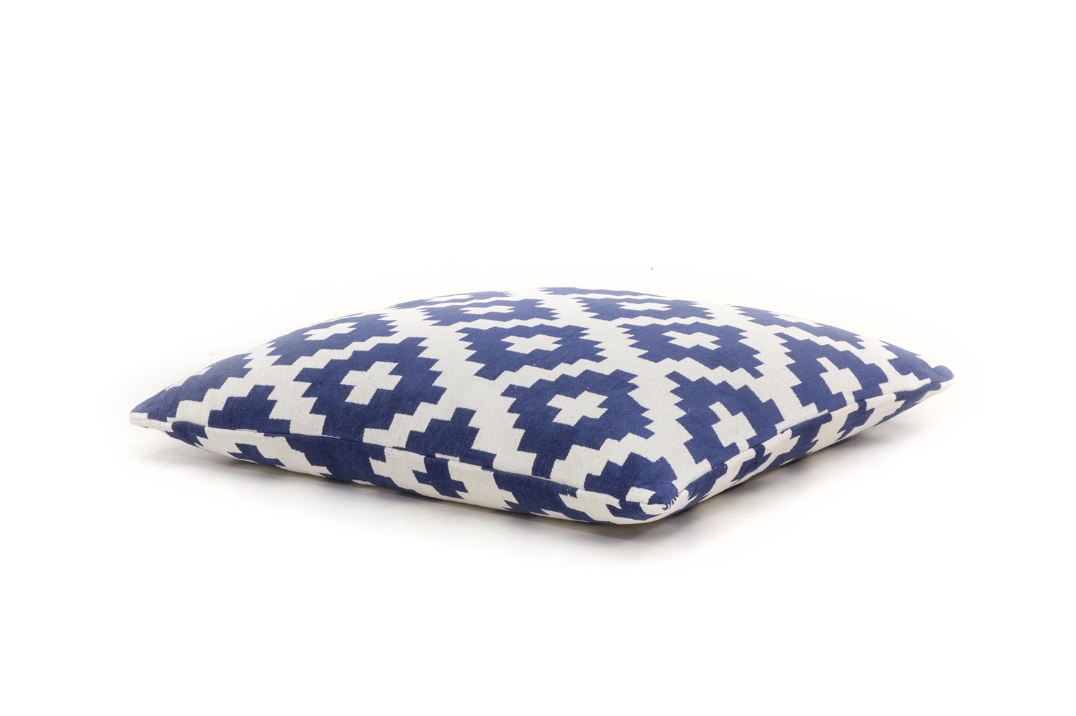 Pouf Unwind Pouf & Cushion Set 260 Weiß / Blau 80cm x 80cm