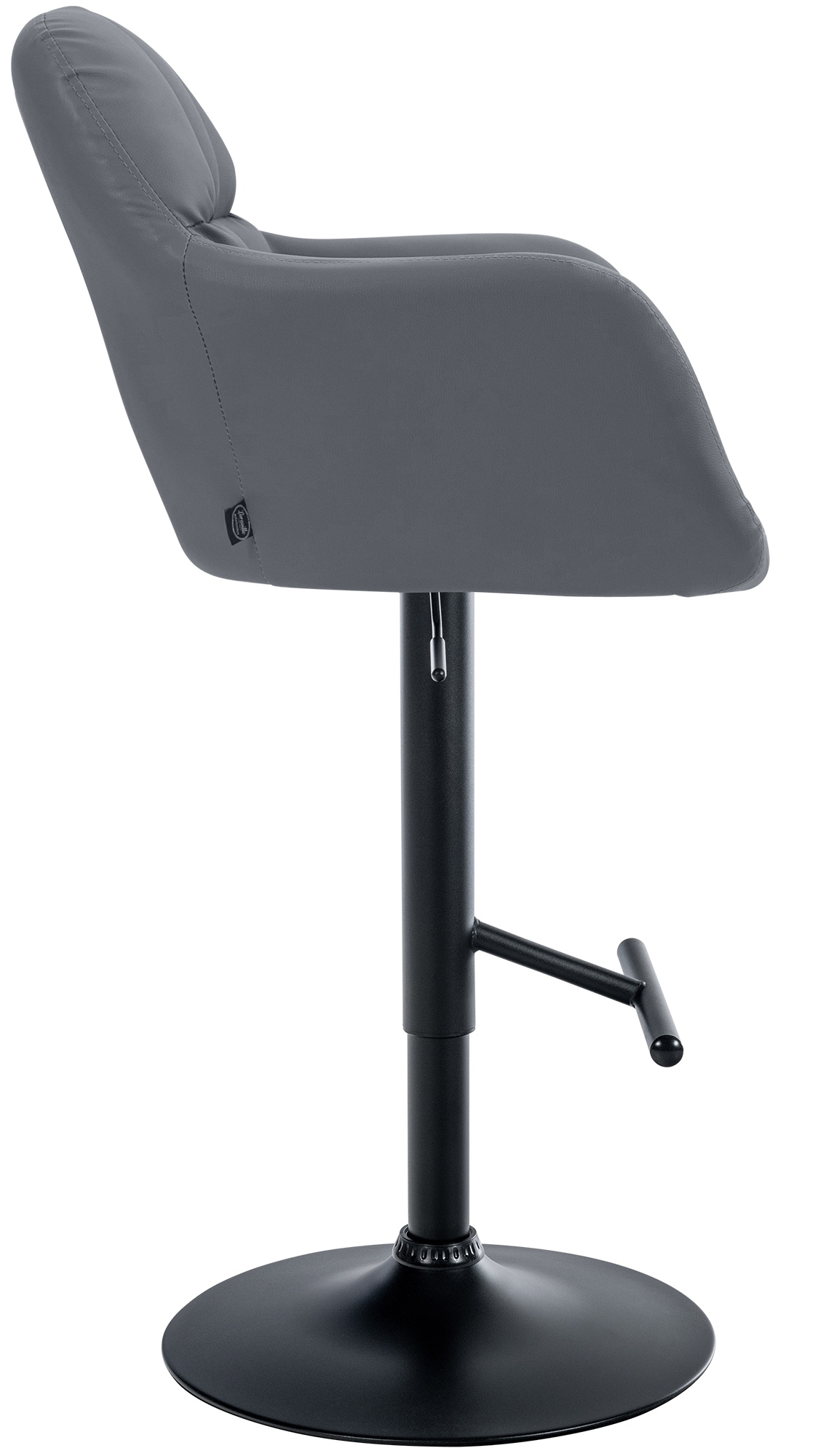 Barhocker Natoma Kunstleder schwarz