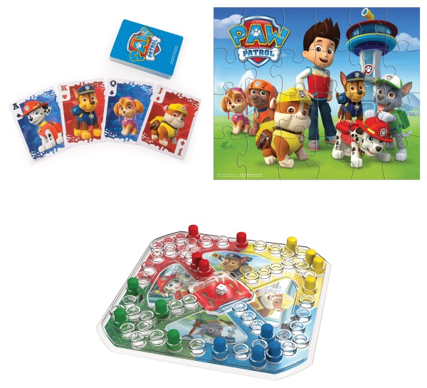 Spin Master Brettspiele & Gesellschaftsspiele Spin Master 63964 - Paw Patrol Spiel - 3 Spiele in einem Bündel