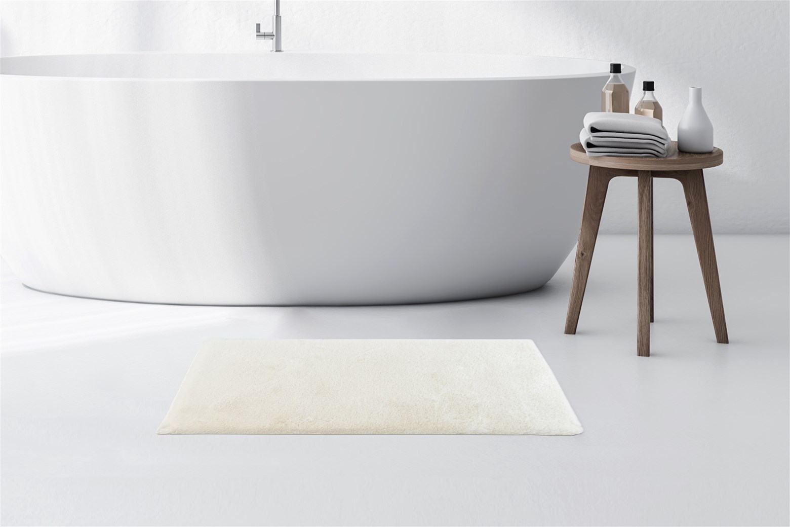Badematte Badematte Rabbit Light 625 Weiß 50cm x 90cm