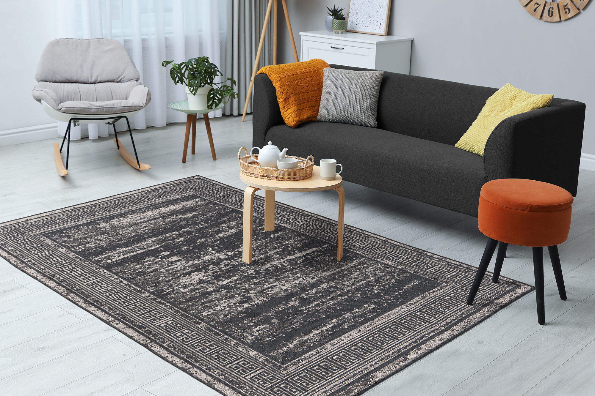 Teppich Kalea 325 Grau 120 x 170 cm