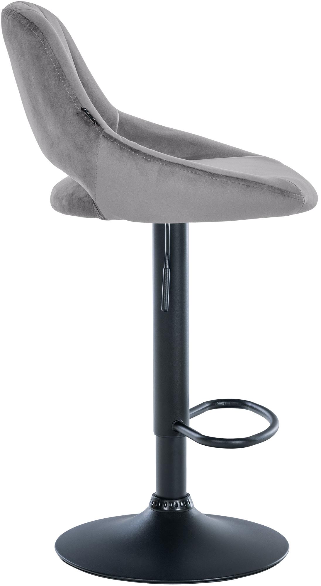 Barhocker Milet Samt schwarz