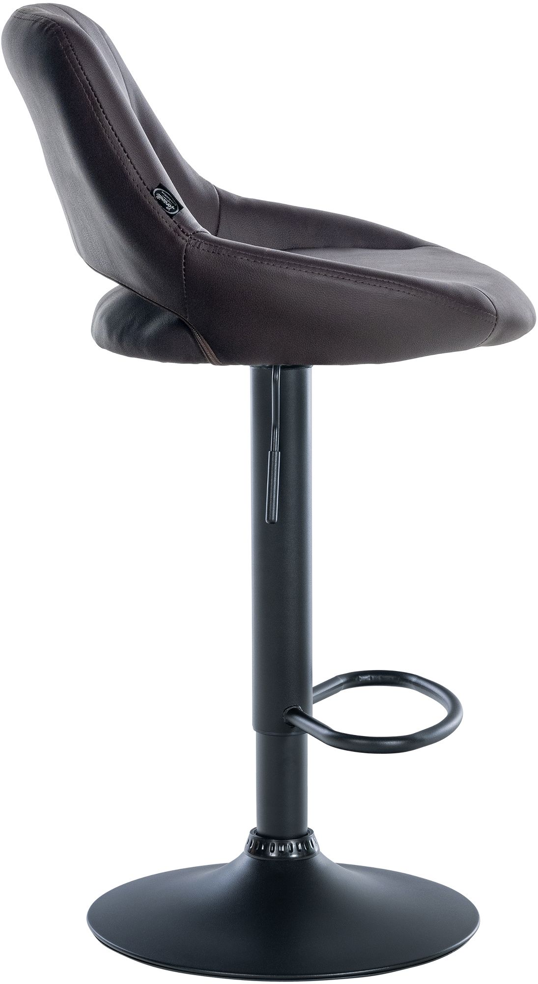 Barhocker Milet Kunstleder schwarz
