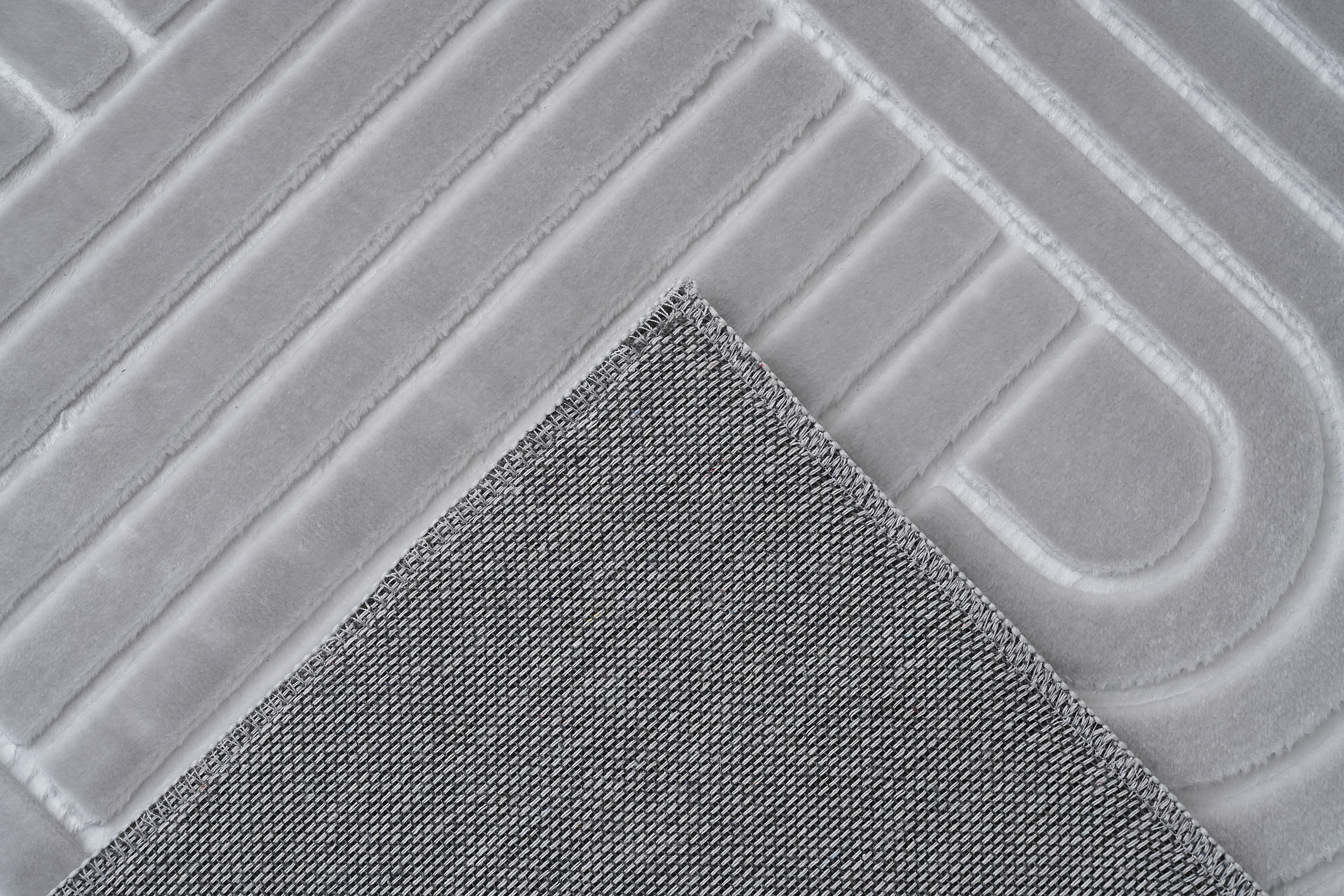 Teppich Calma 125 Silber 120 x 160 cm