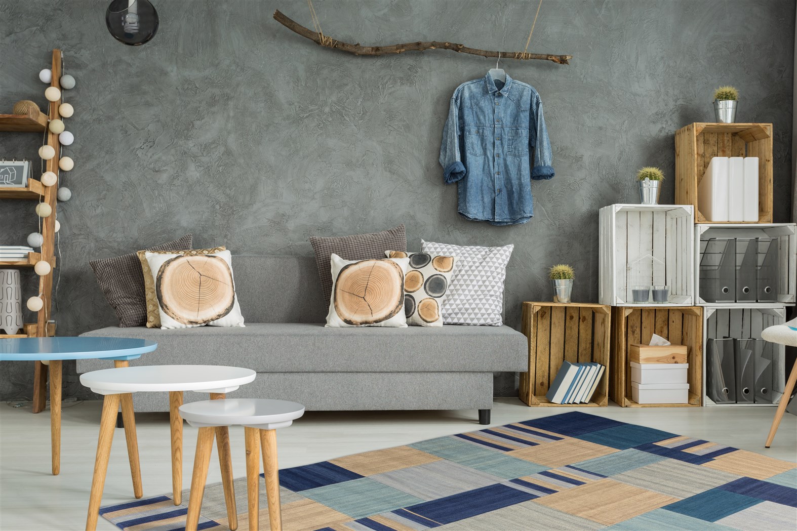 Teppich Radical 310 Blau / Multi 80cm x 150cm