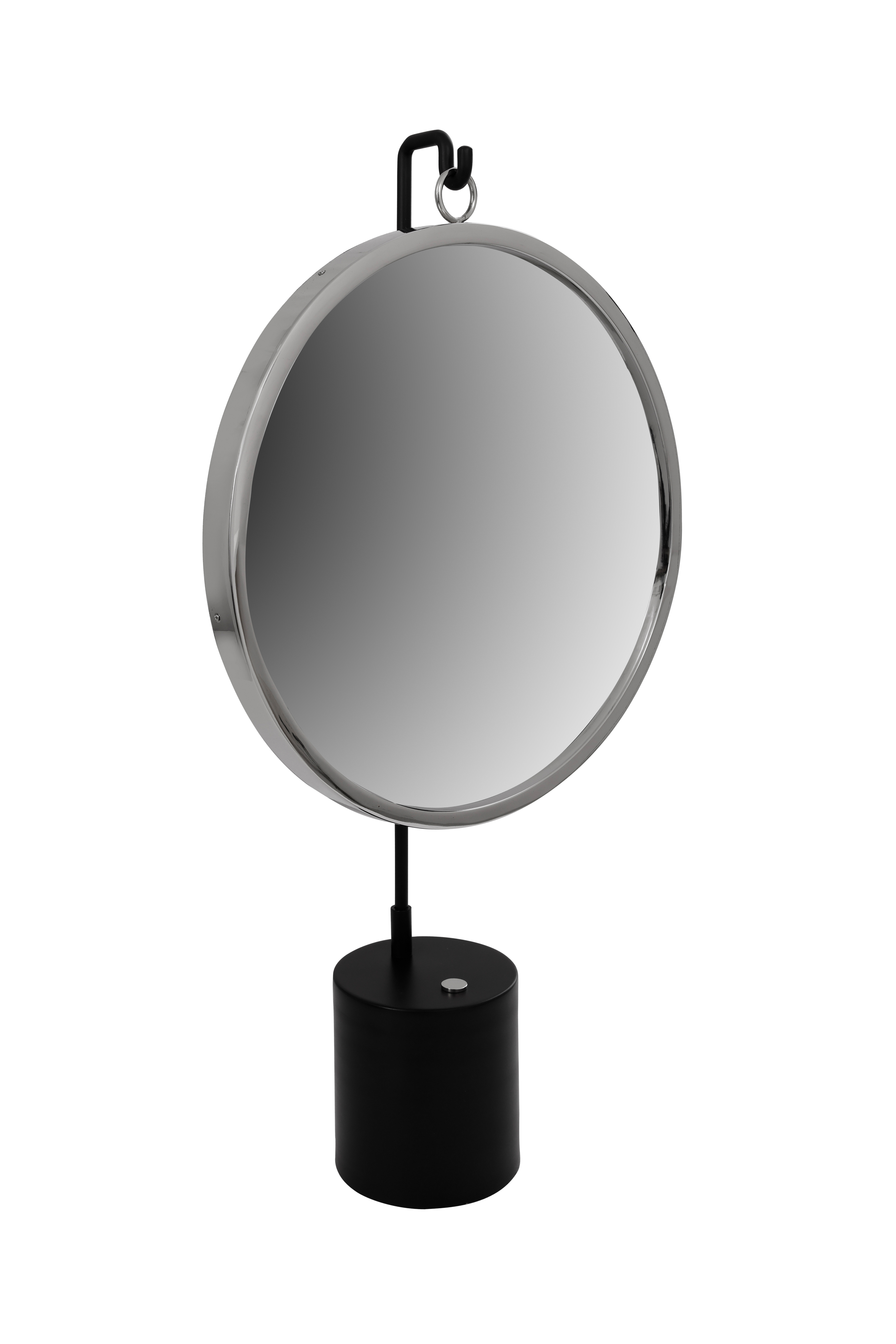 Design-Spiegel Schwarz / Silber