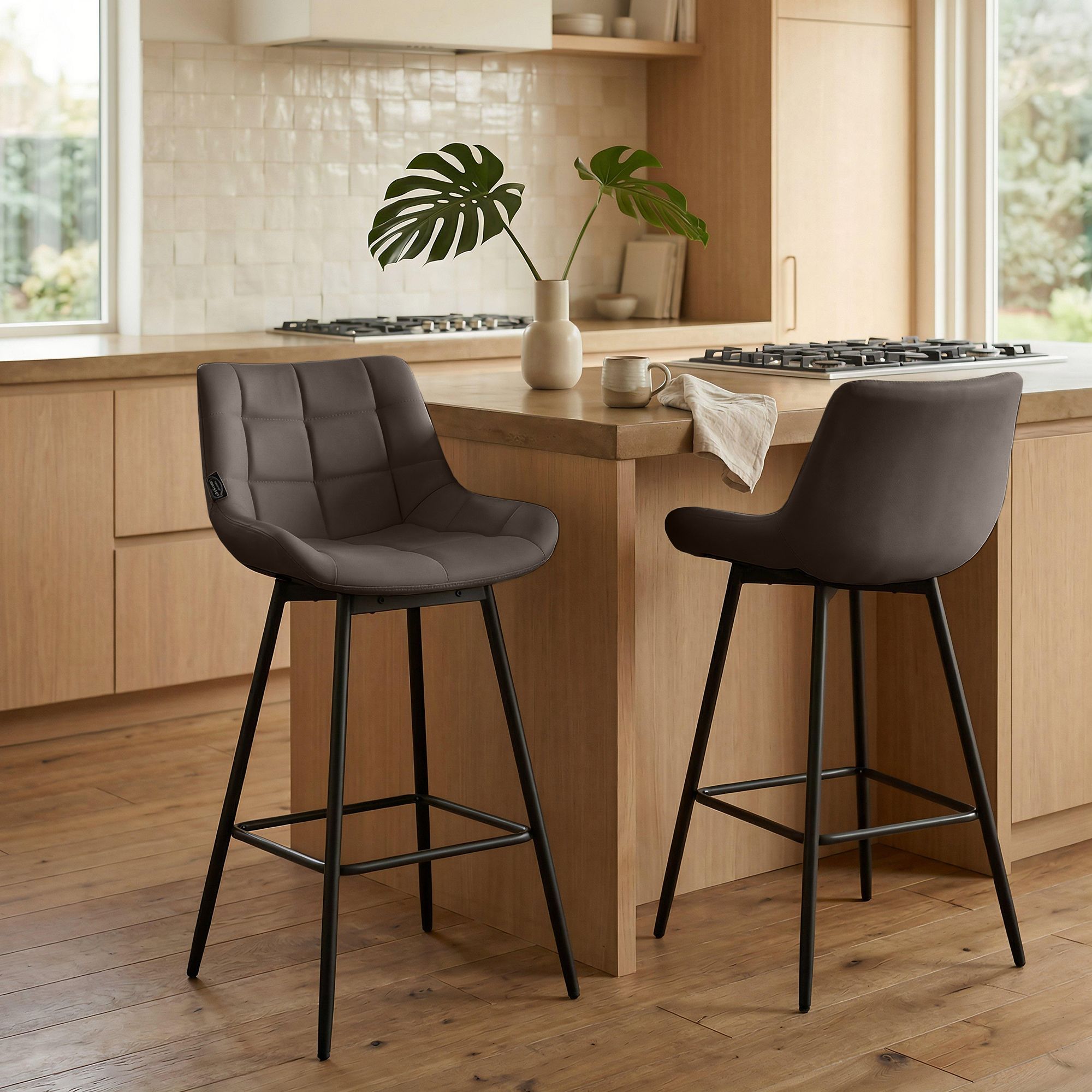 Barhocker Weston Schwenkbar Kunstleder
